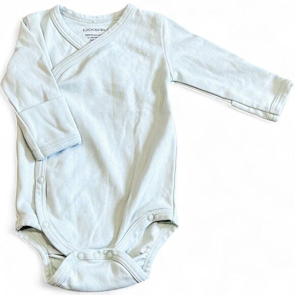 EZDORABLE GOTS-certified 100% Organic Cotton Long Sleeve Unisex Onesies 0-3M - Picture 9 of 10